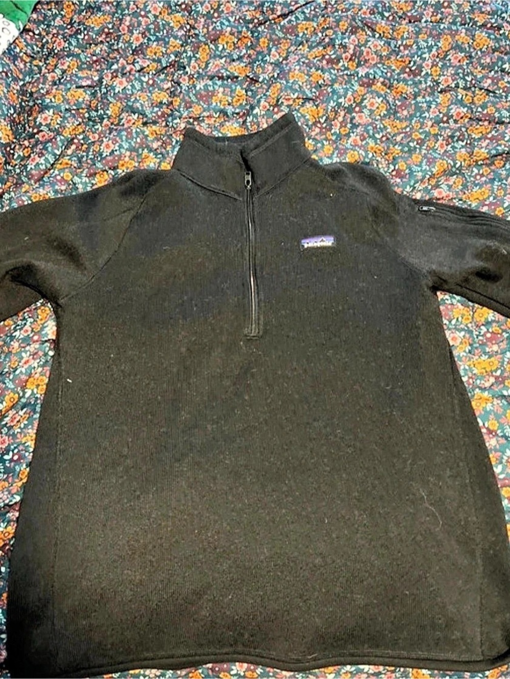 Patagonia Better Sweater 1/4-Zip Fleece Black Pullover XL
